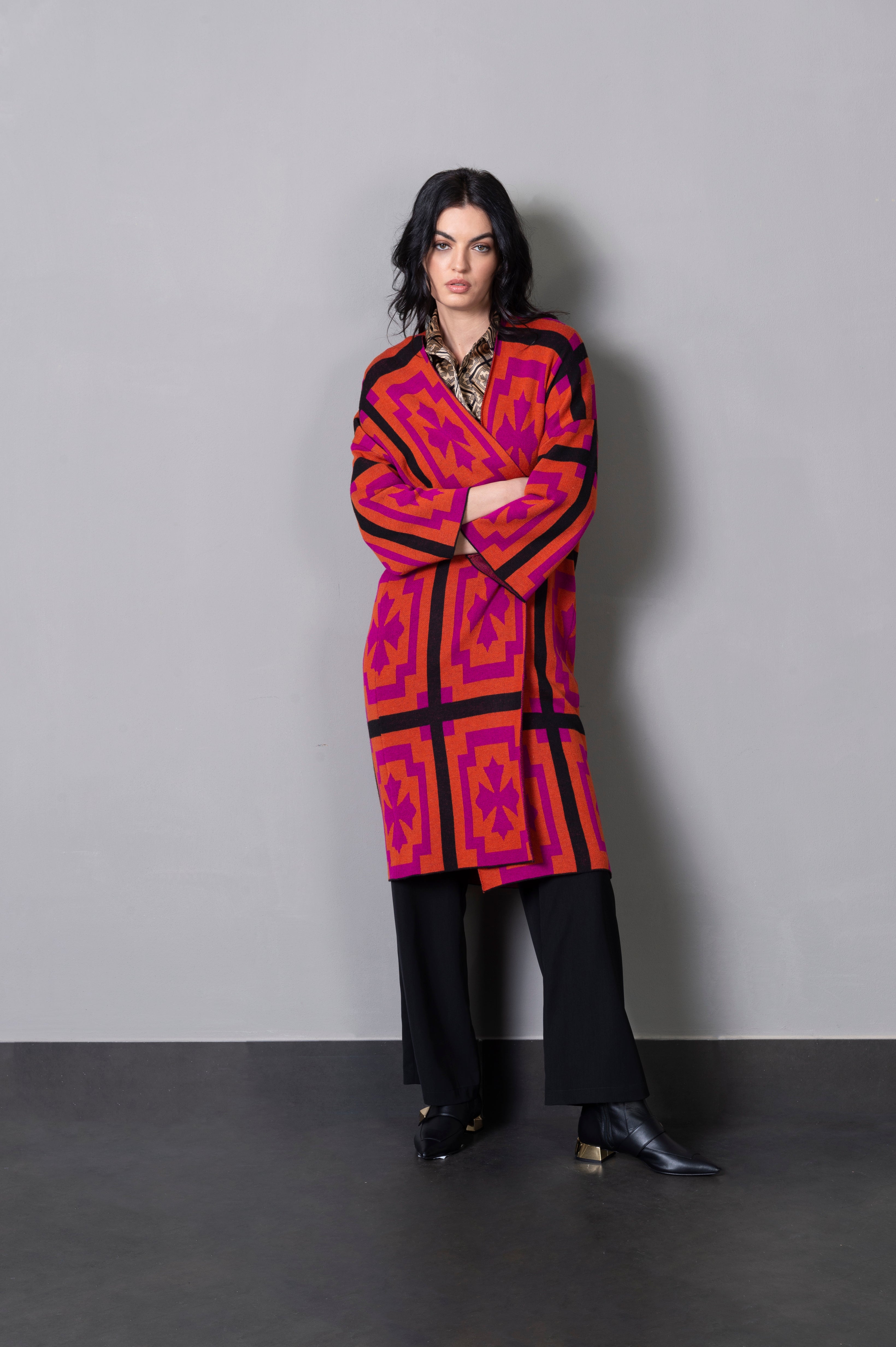 Cardigan jacquard Anonyme