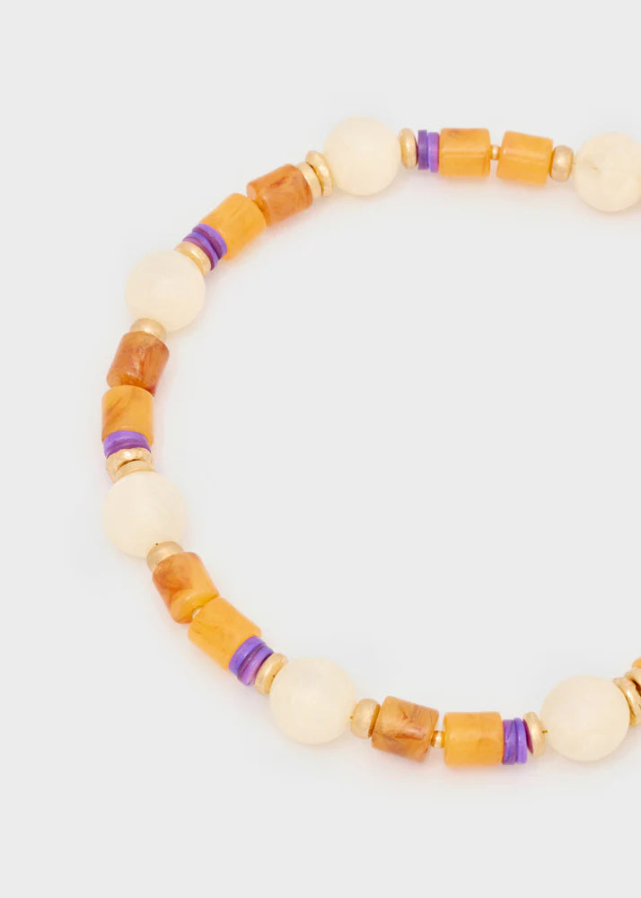 Collana Clio in resina con sfere