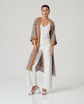 Kimono fluido con cintura Surkana
