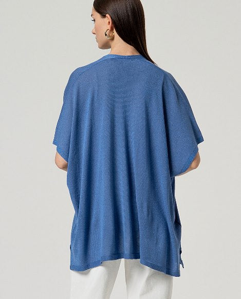 Poncho aperto brillante Surkana