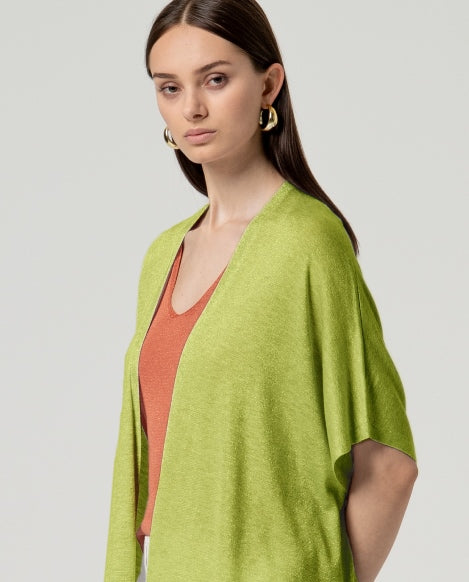 Poncho aperto brillante Surkana