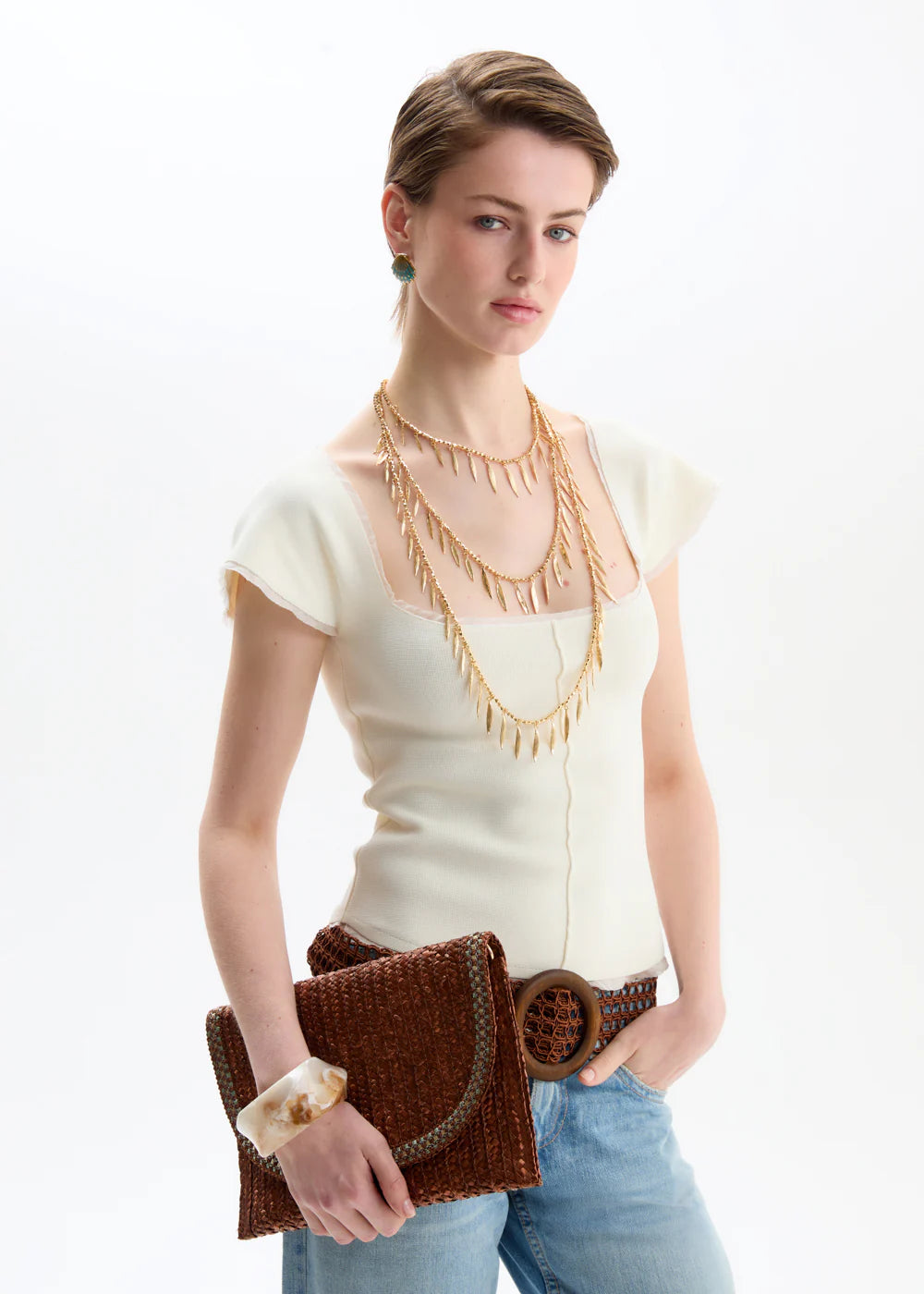 Pochette SAMI in paglia Nali