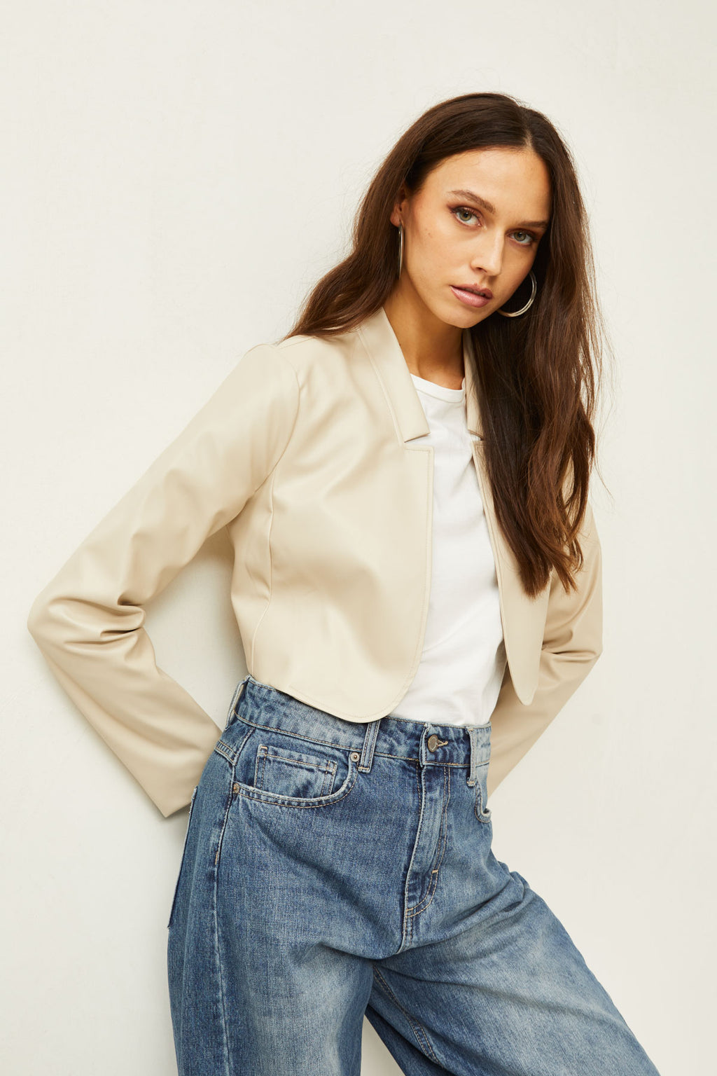 Bolerino ecopelle bianco Souvenir