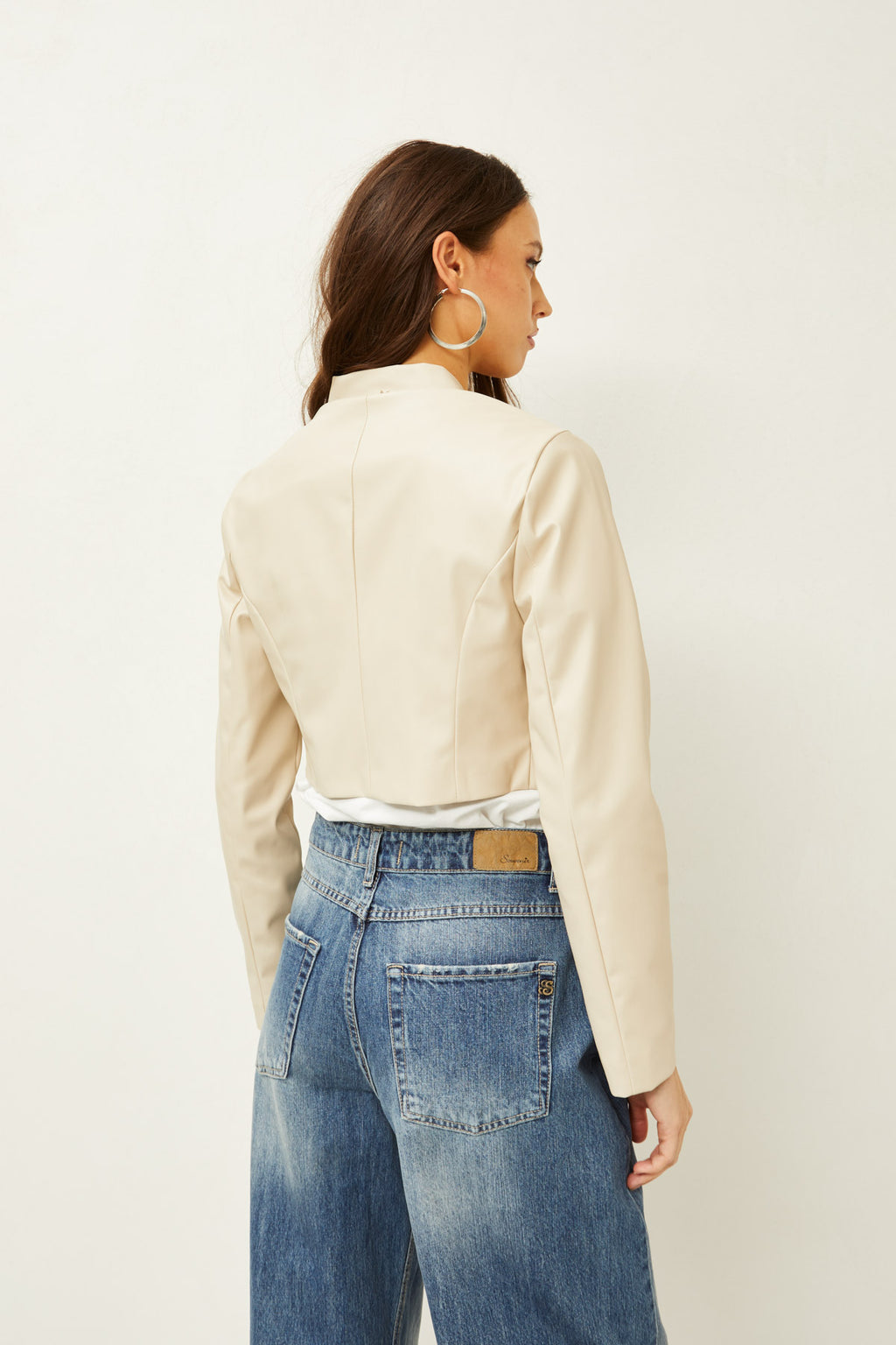 Bolerino ecopelle bianco Souvenir