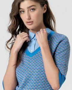 Maglia scollo V manica corta BARBARA