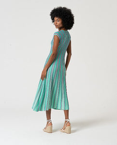 Abito midi in maglina smanicato
