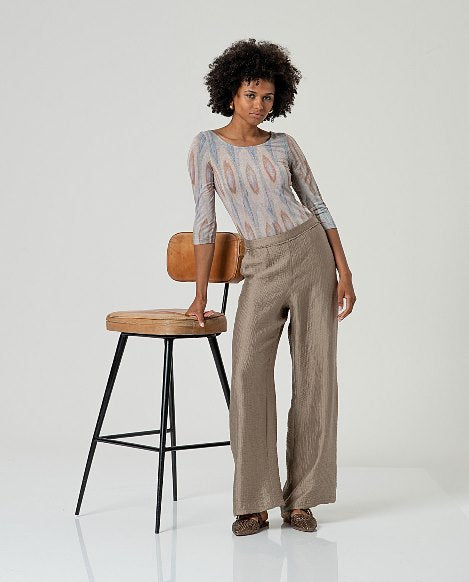 Pantalone dritto tortora Surkana