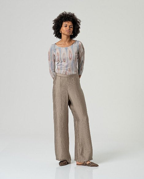 Pantalone dritto tortora Surkana