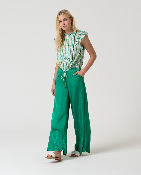 Blusa manica svasata e coulisse GIULIA