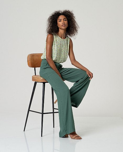 Pantalone dritto in crepe Surkana