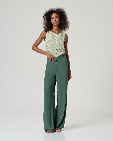 Pantalone dritto in crepe Surkana