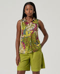 Camicia smanicata palme Surkana