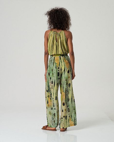 Pantalone ampio molla vita Surkana