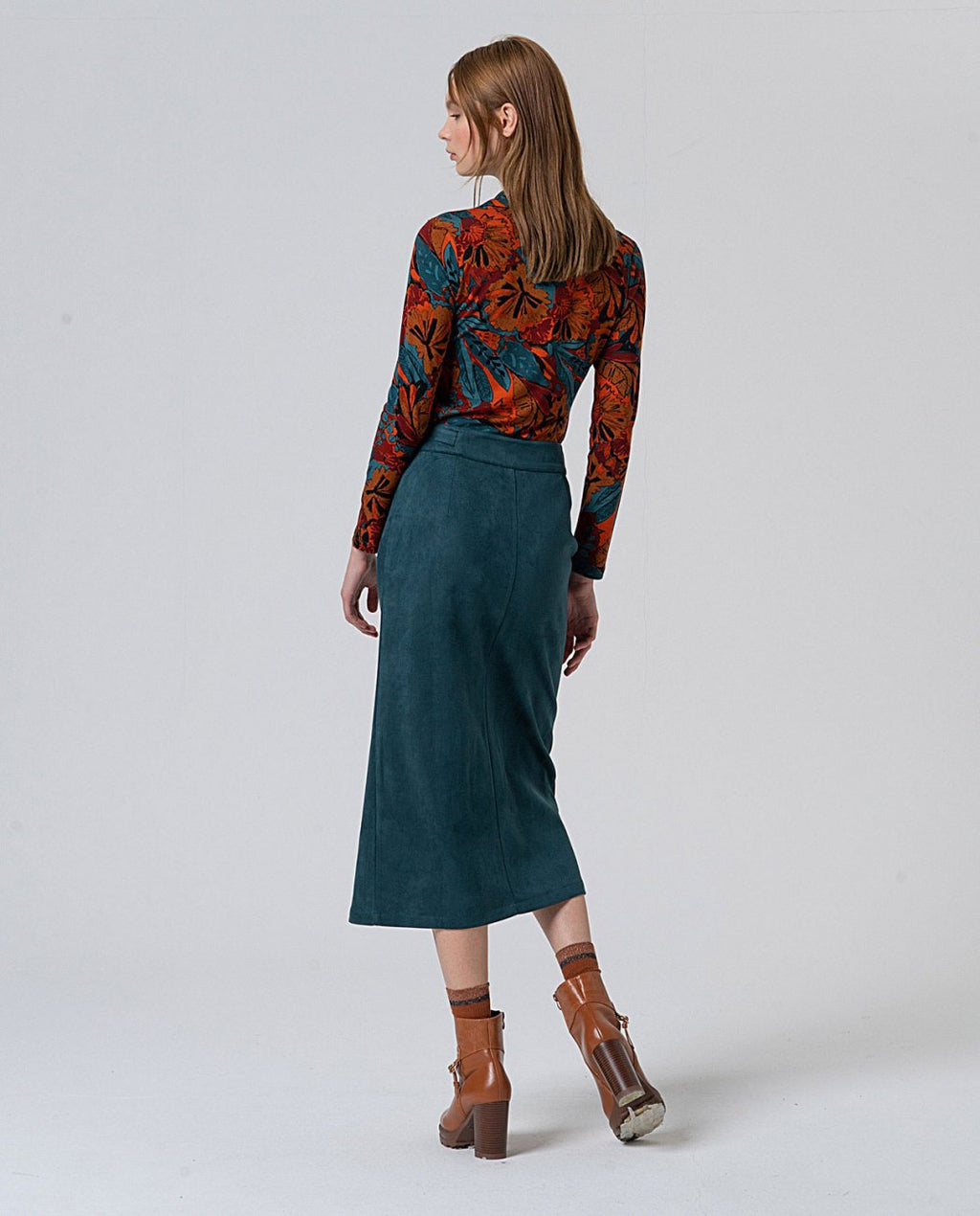 Longuette velluto VERDE -50%