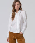 Camicia bianca rouches -50%