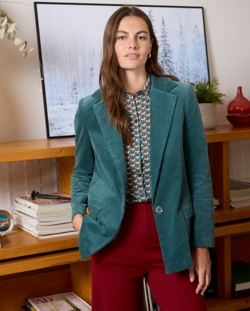 Giacca doppiopetto in velluto OTTANIO  -50%