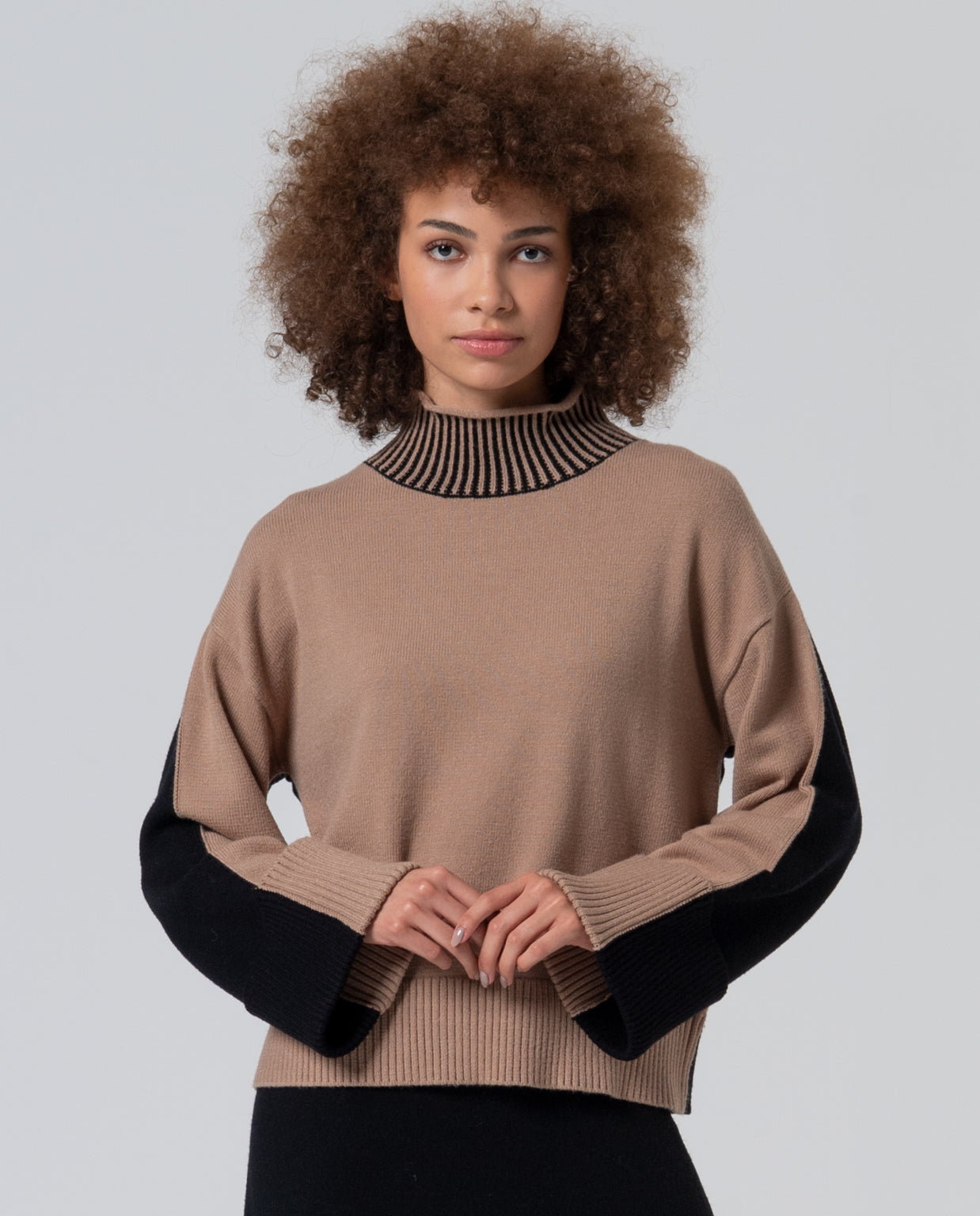 Pull collo doppio colore Surkana -50%