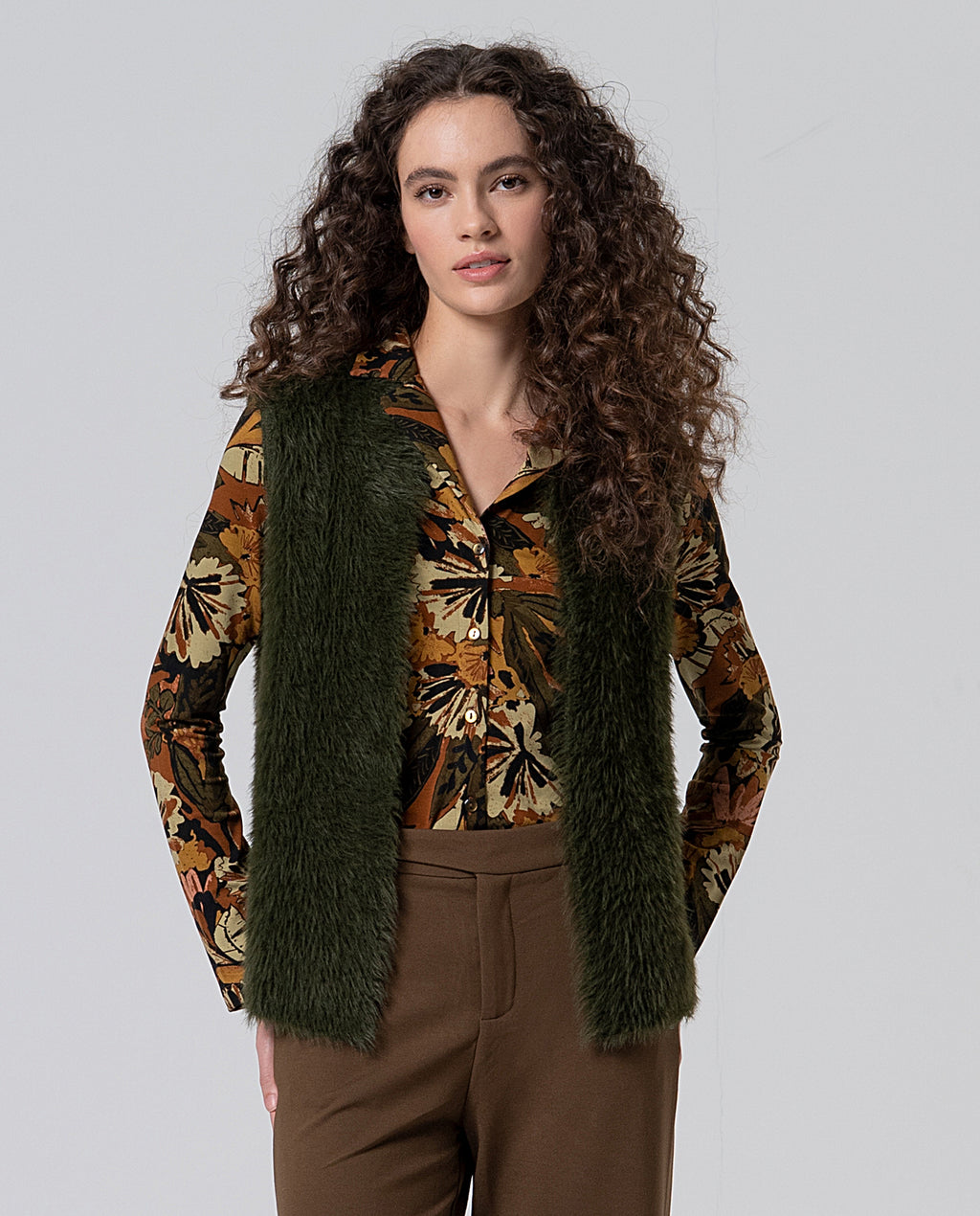 Gilet in maglia effetto pelliccia Surkana  -50%