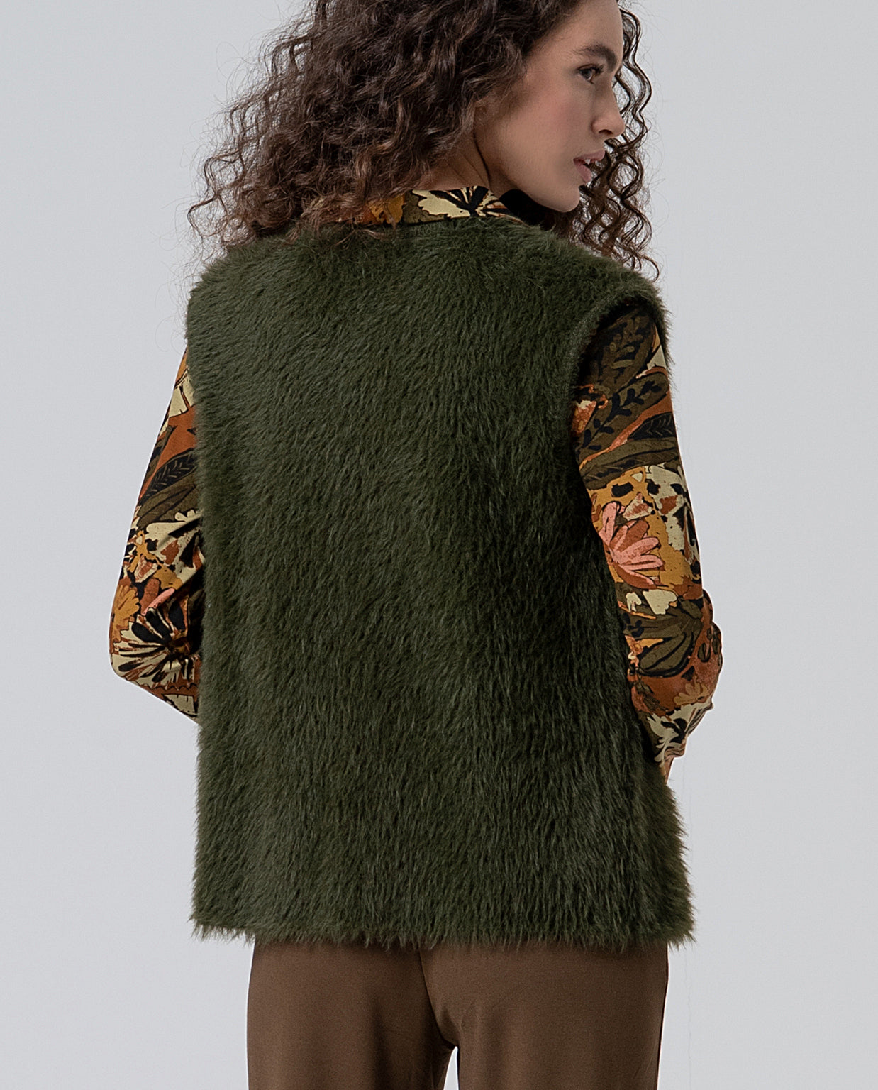 Gilet in maglia effetto pelliccia Surkana  -50%