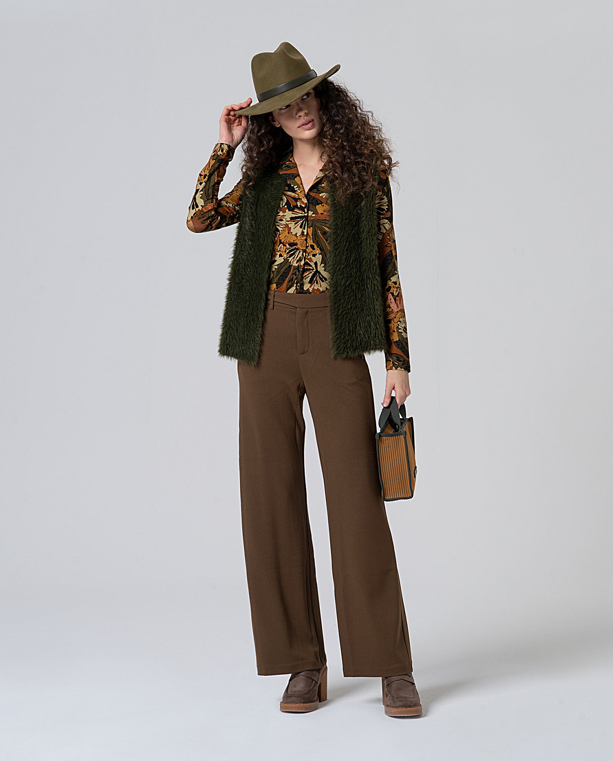 Gilet in maglia effetto pelliccia Surkana  -50%