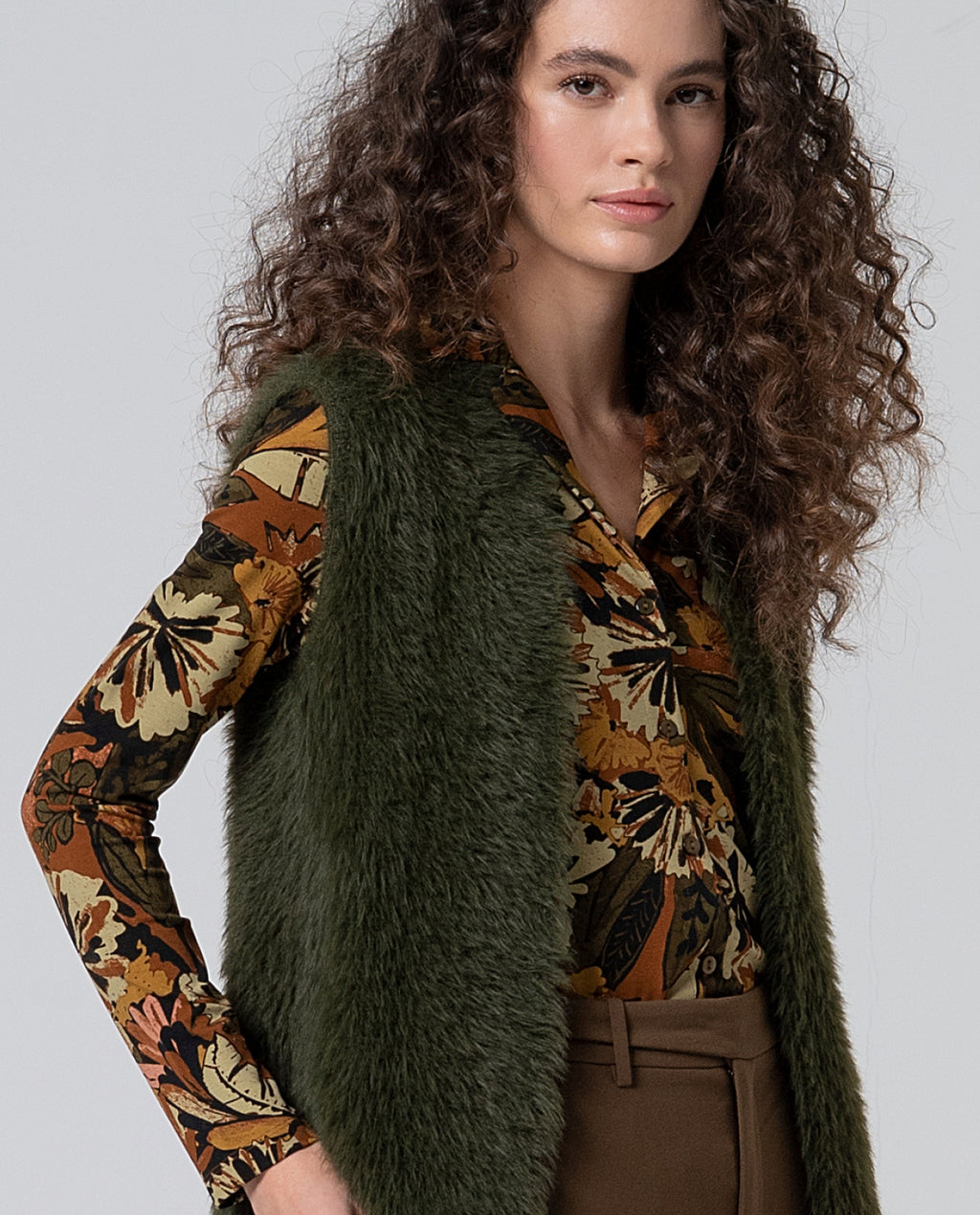 Gilet in maglia effetto pelliccia Surkana  -50%