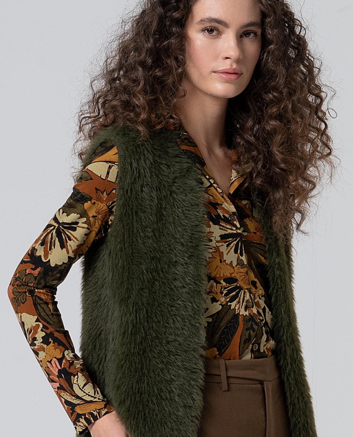 Gilet in maglia effetto pelliccia Surkana  -50%