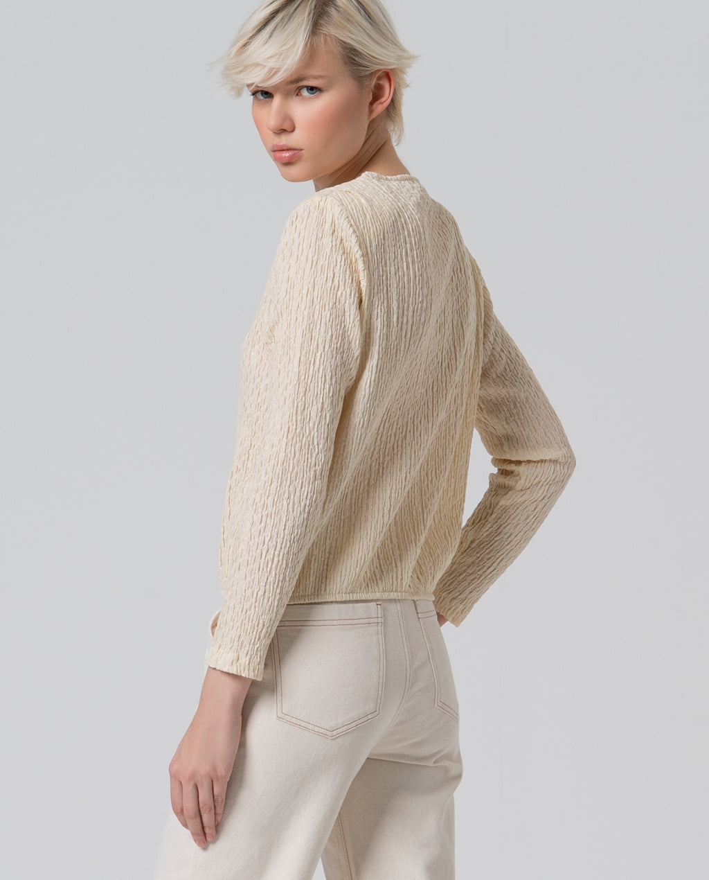 T shirt morbida in CREPE cotone -50%