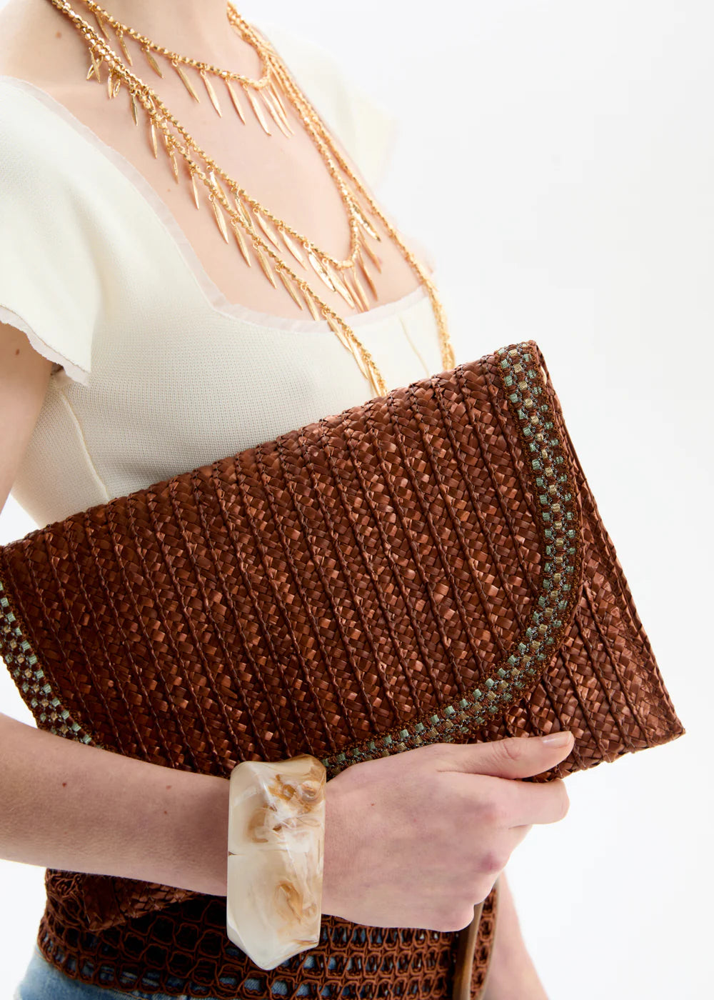 Pochette SAMI in paglia Nali
