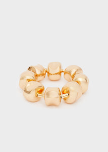 Bracciale cilindri oversize oro