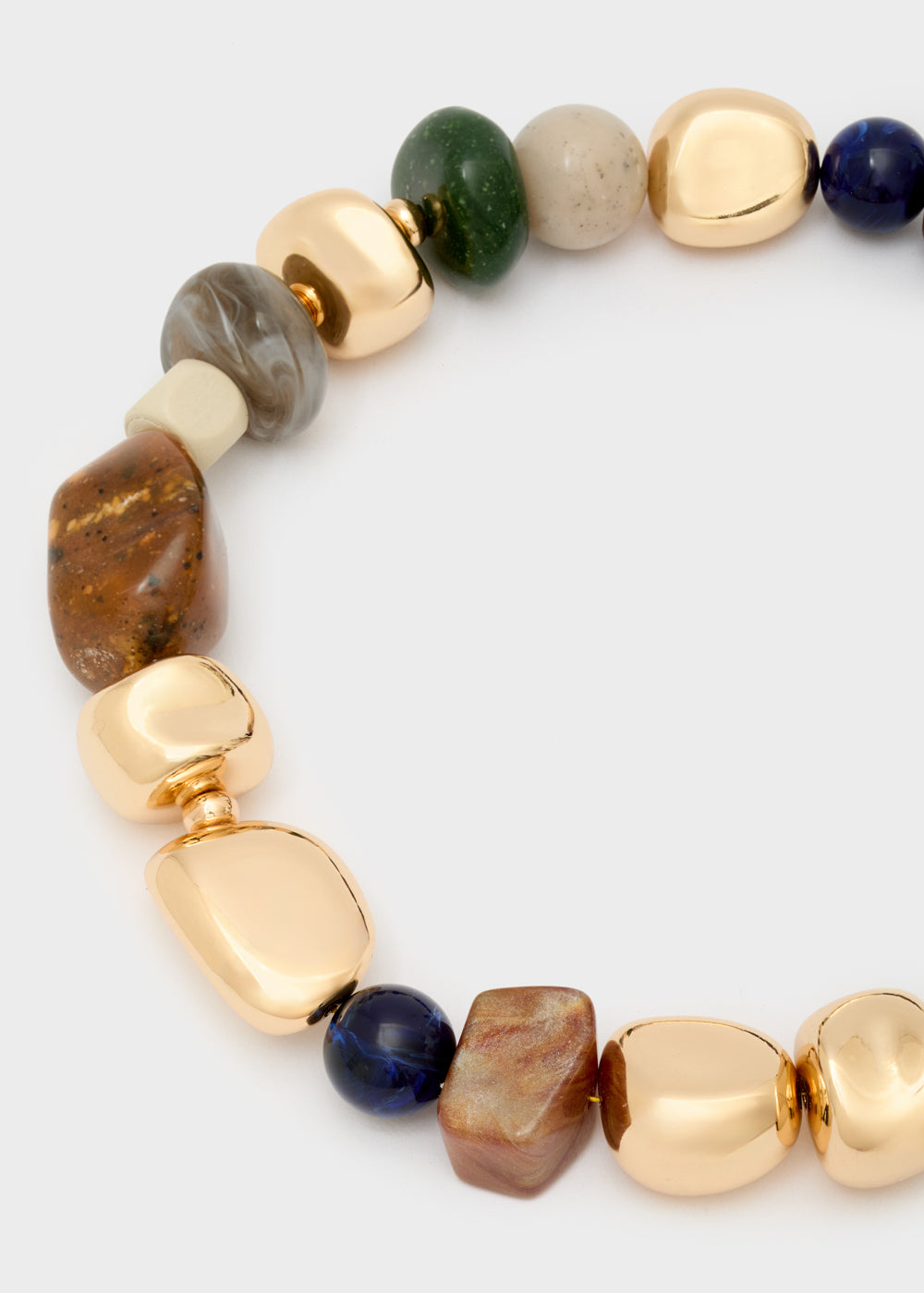 Collana PEPITE resina ORO/BLU