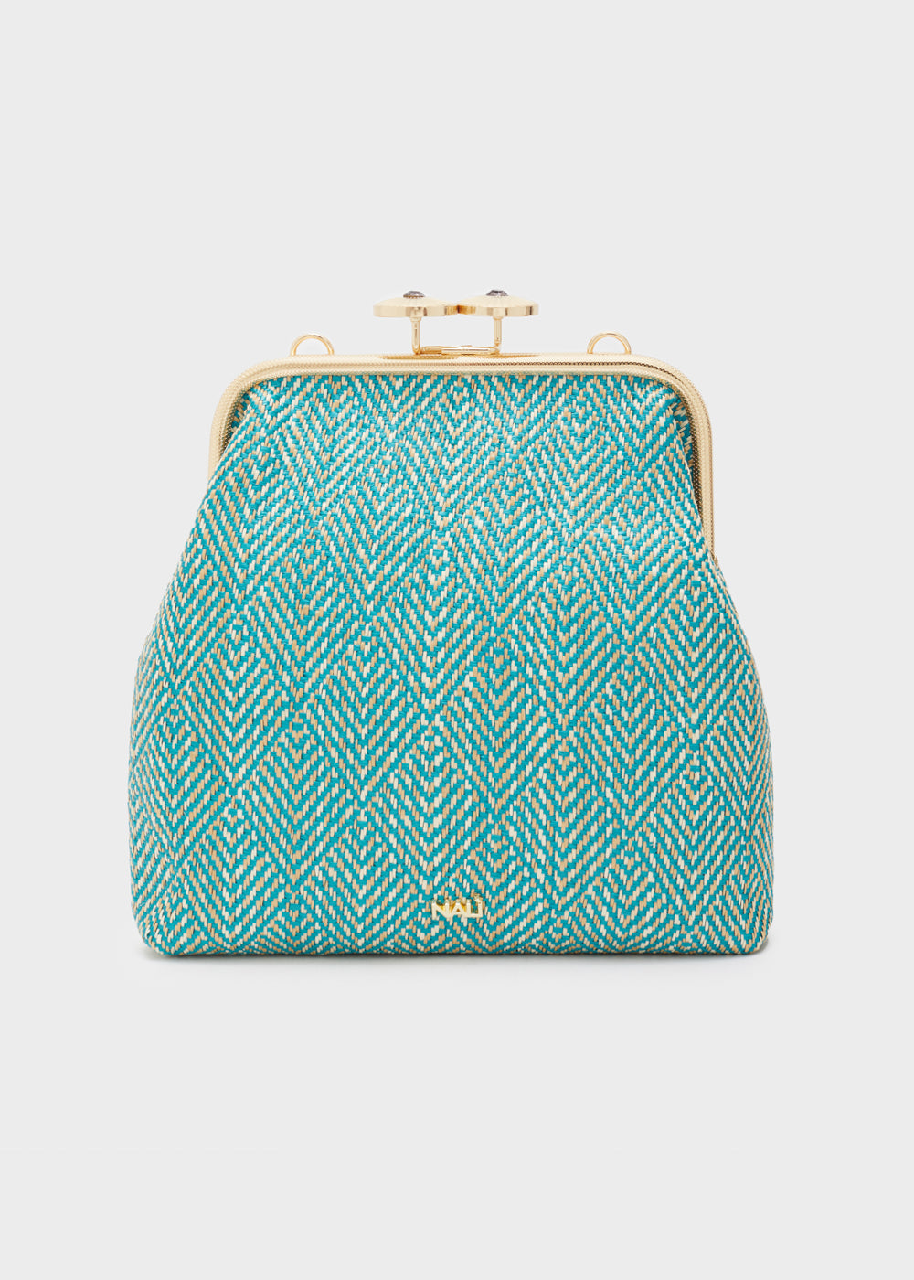 Borsa ESTRELLA mini paglia verde