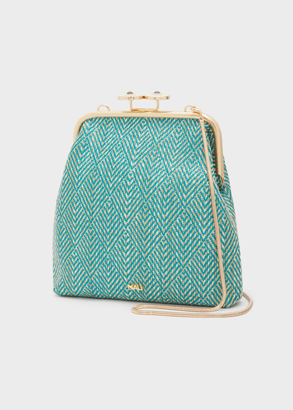 Borsa ESTRELLA mini paglia verde