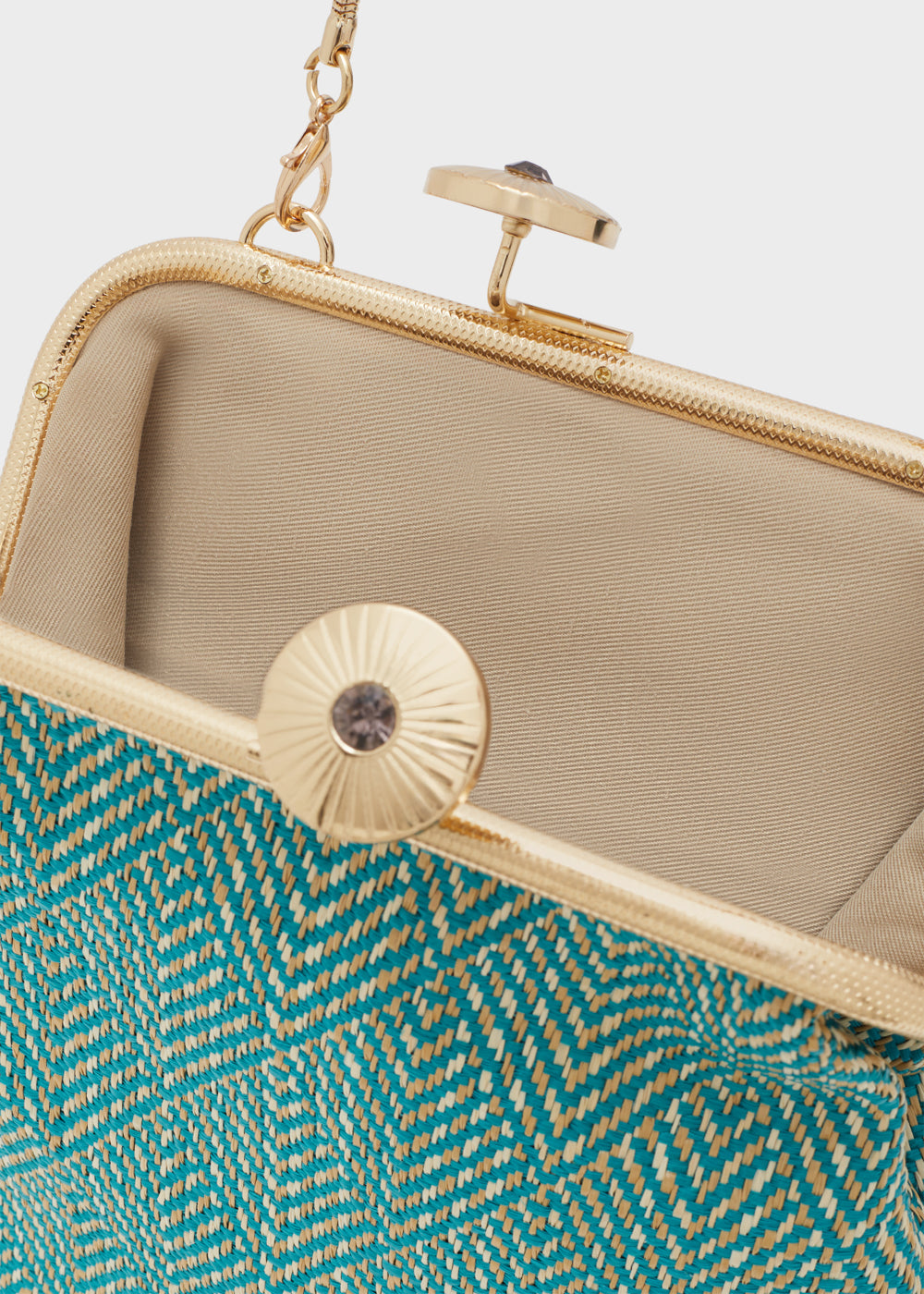 Borsa ESTRELLA mini paglia verde