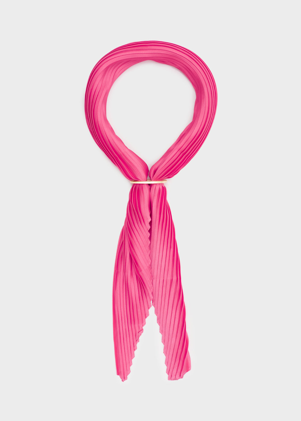 Foulard MAYA plissè con anello