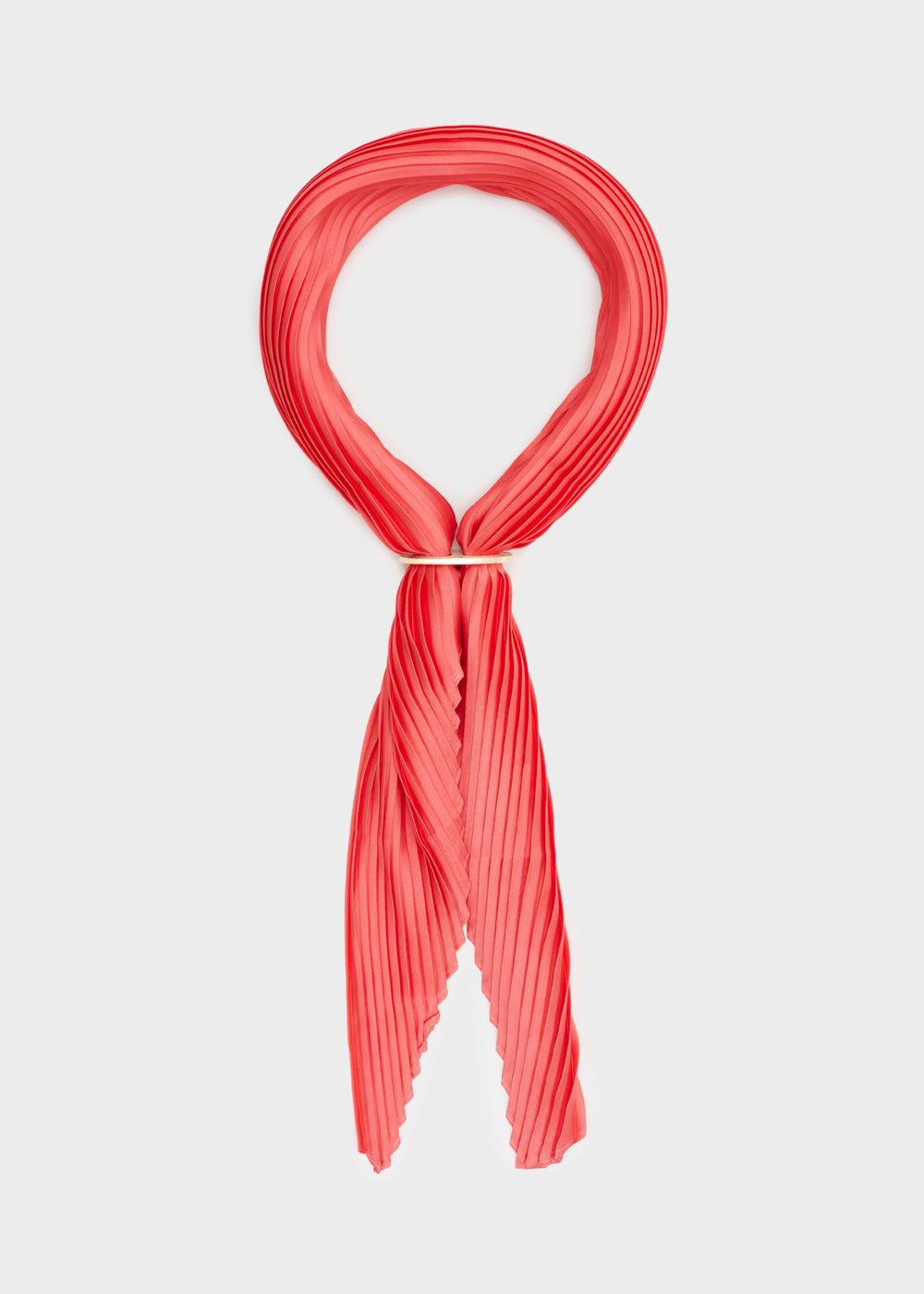 Foulard MAYA plissè con anello