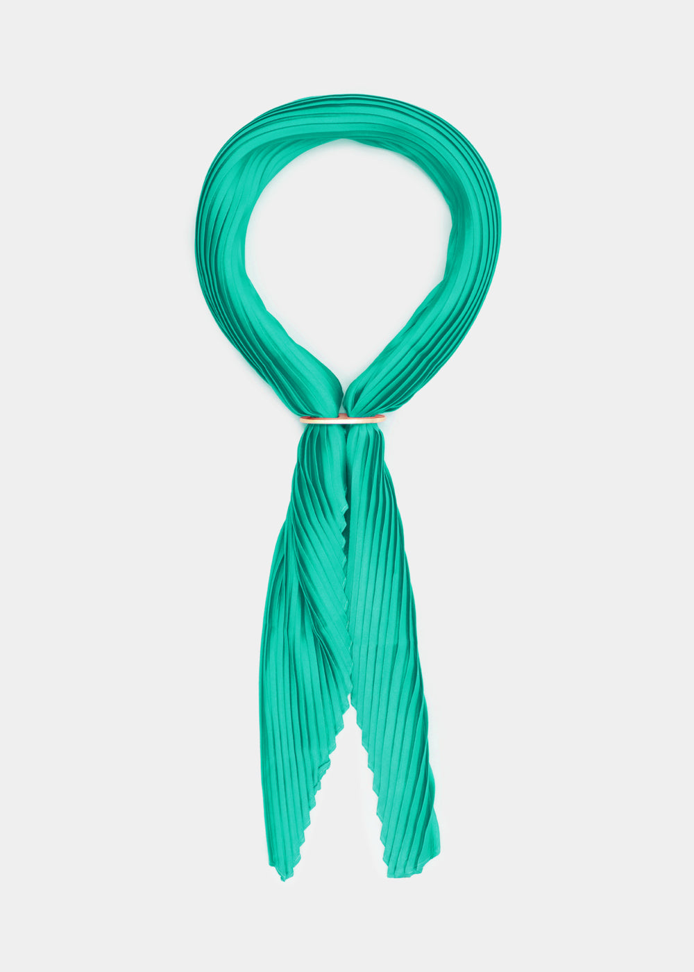 Foulard MAYA plissè con anello