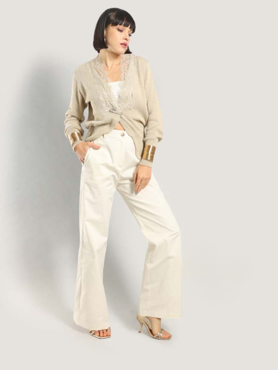 Pantalone palazzo cotone Le Streghe