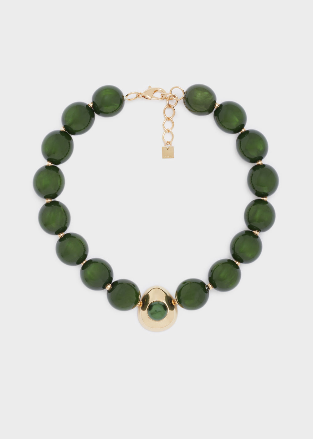 Collana MINDY girocollo resina verde