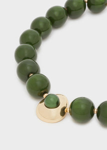 Collana MINDY girocollo resina verde