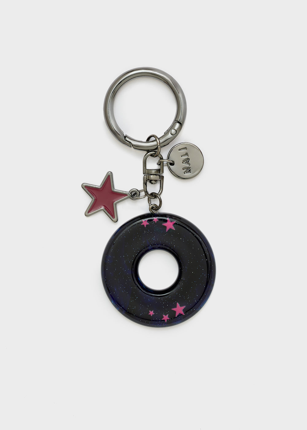 Portachiavi lettera con charms