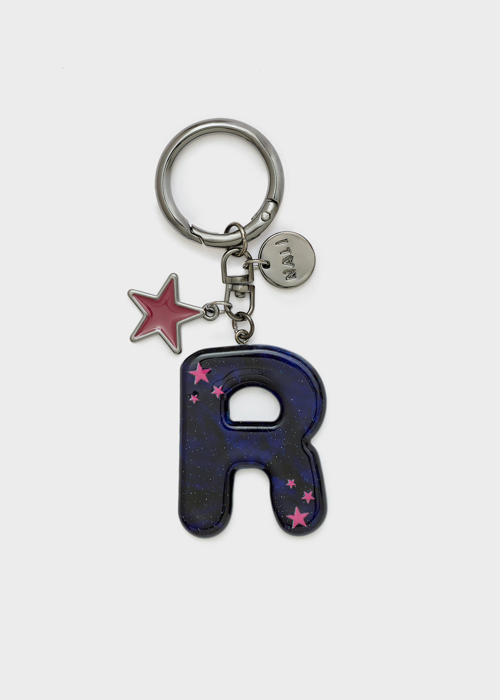 Portachiavi lettera con charms