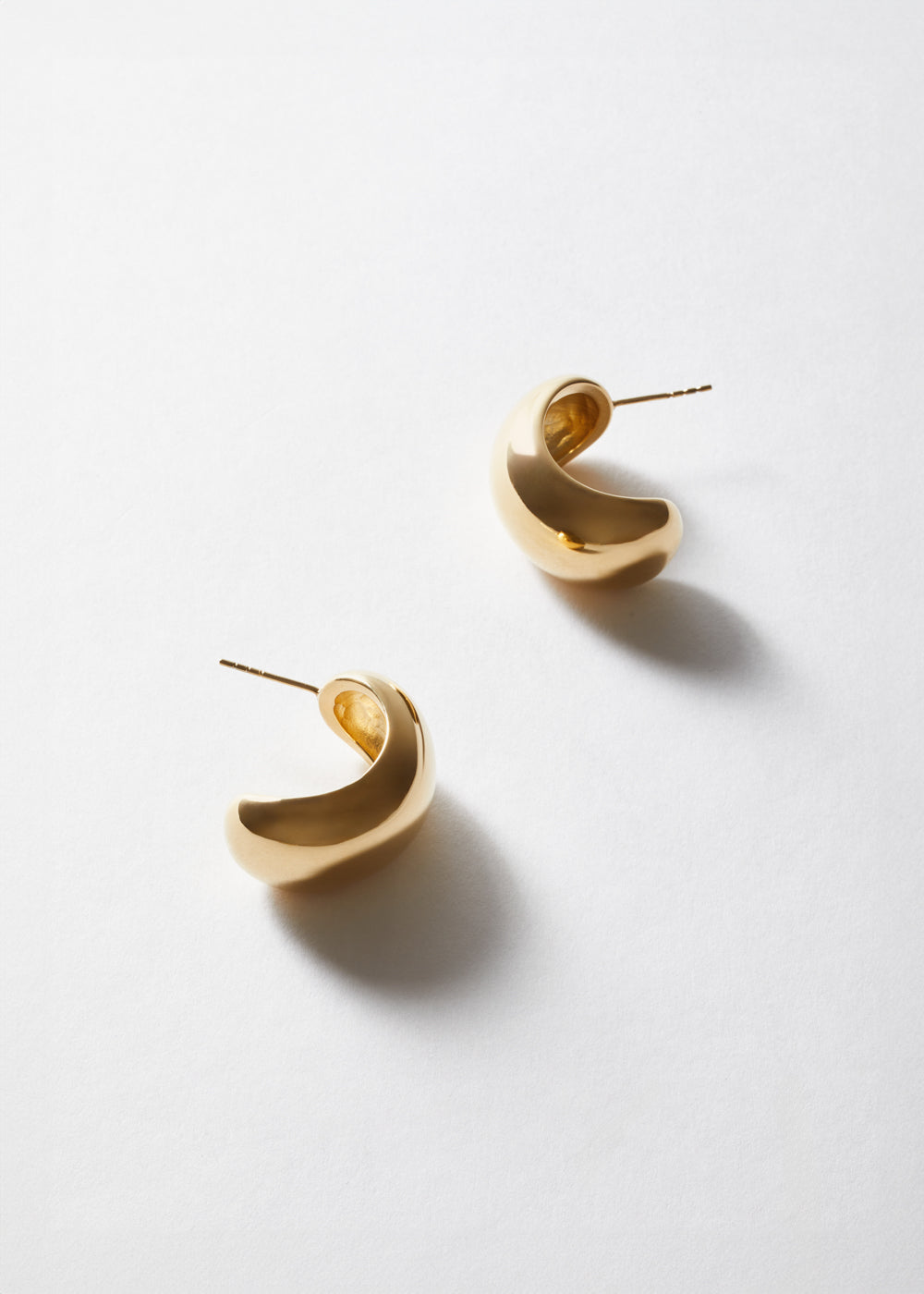 Orecchini mezzo cerchio chunky oro