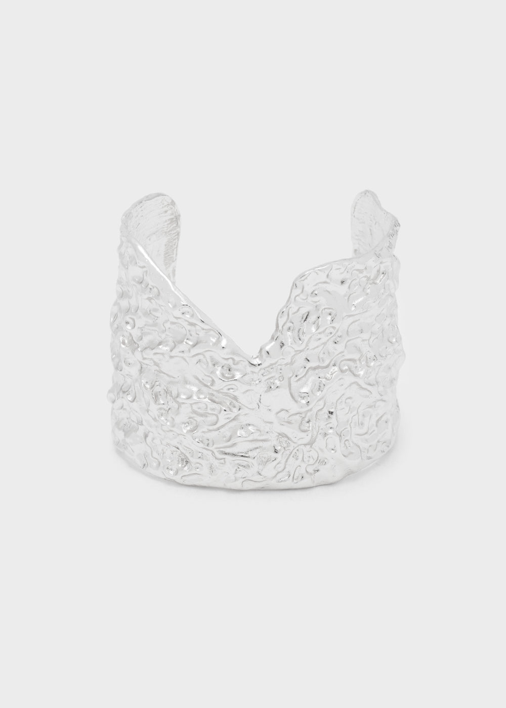 Bracciale VANA rigido martellato argento