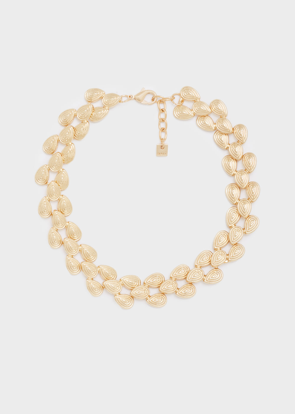 Collana girocollo elemento goccia oro