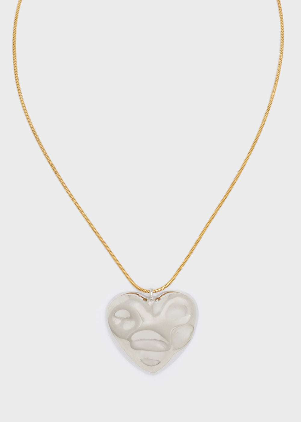 Collana CUORE OVER oro/argento