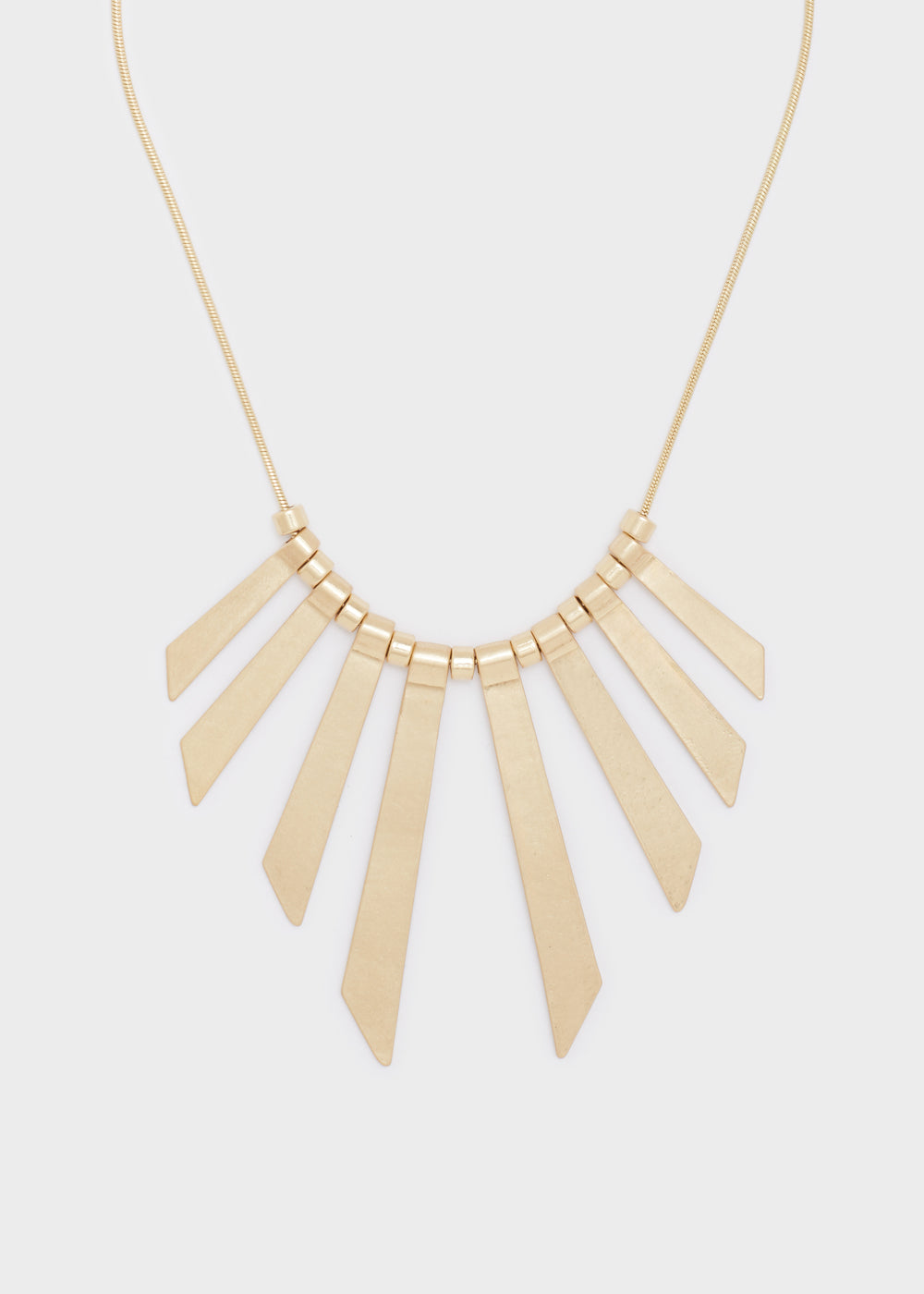 Collana elementi lunghi oro anticato