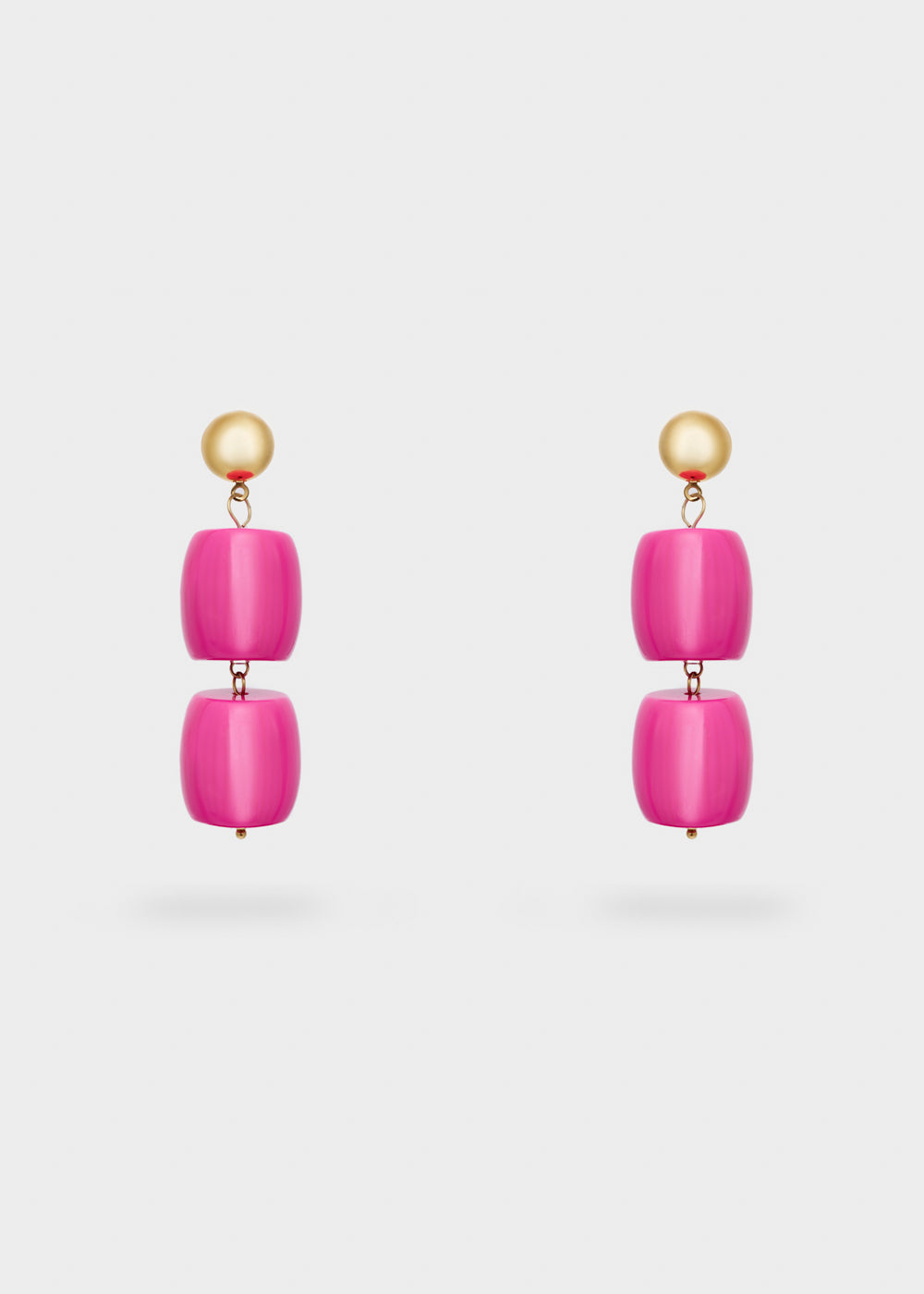 Orecchini JUDE resina fucsia