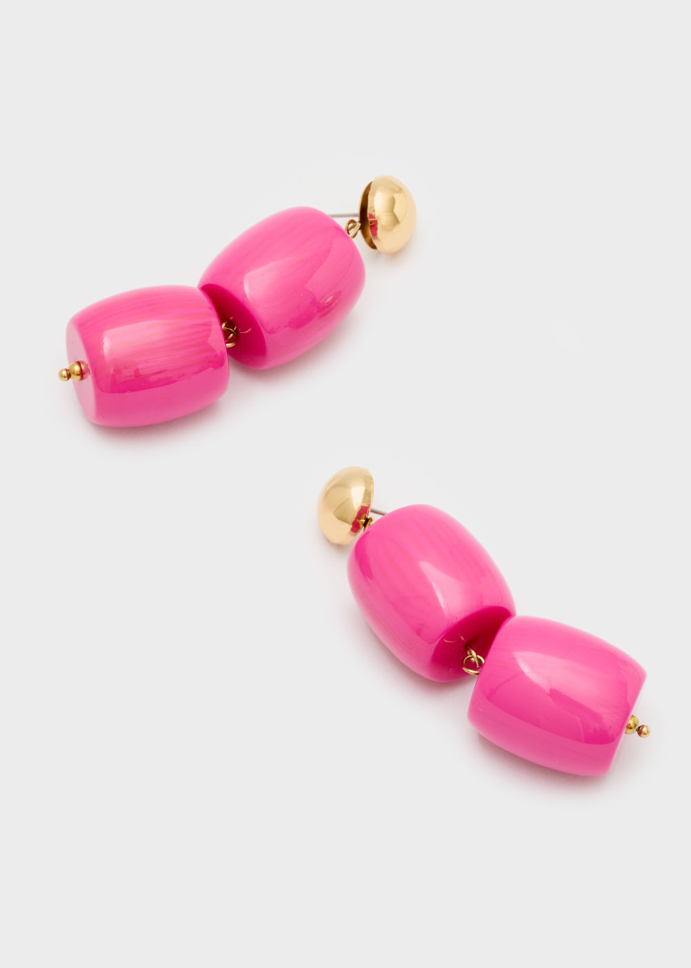 Orecchini JUDE resina fucsia