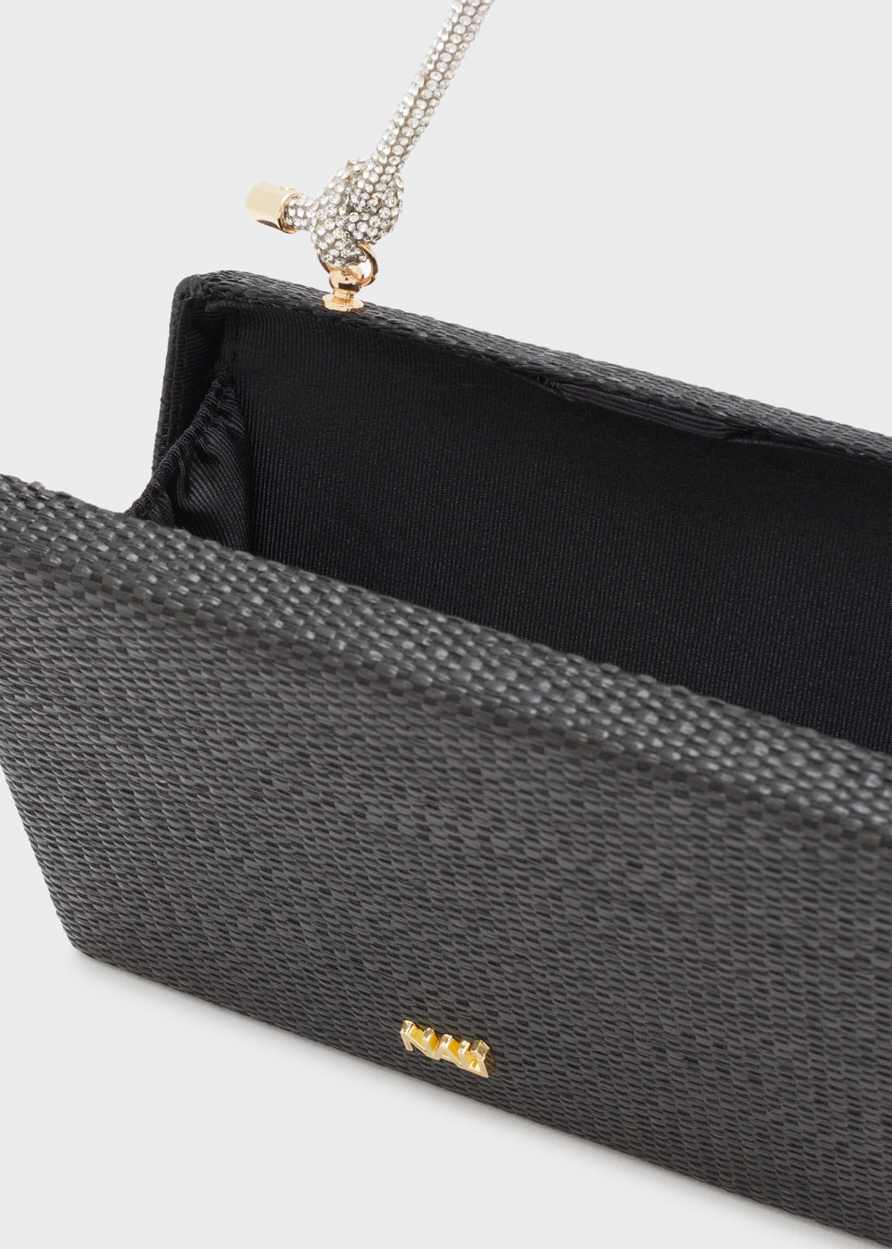 Borsa GALENA a spalla manico pietre nero