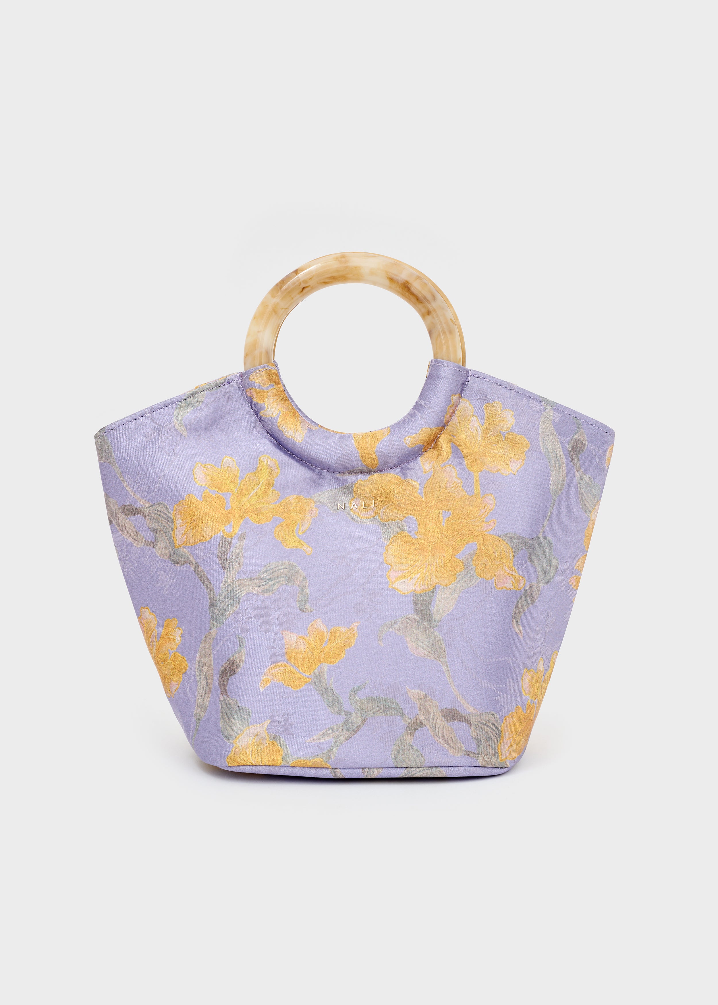 Borsa MADRID in raso glicine